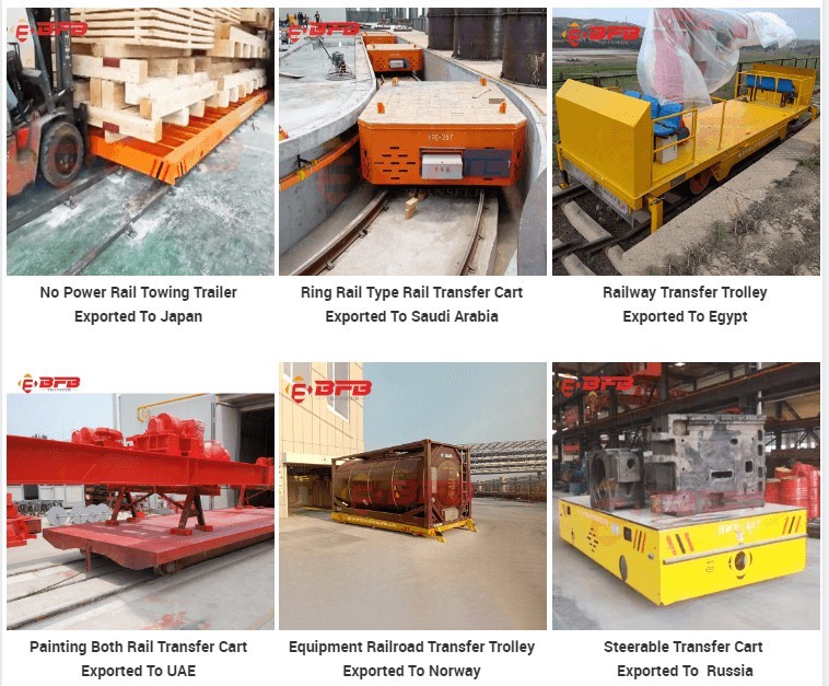 Industrial Valves Movement 15T Battery Operated Trolley On Epoxy Flooring