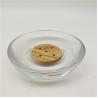 Buy cheap Clear Color Glass Bath Countertop Set Round Shape With Wood Parts from wholesalers