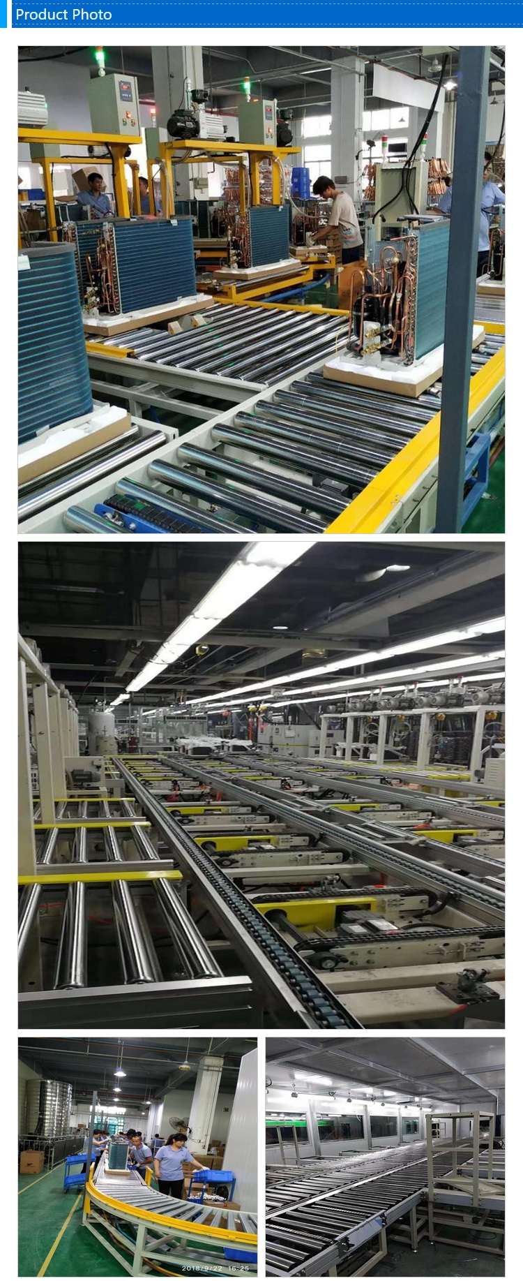 50-150m Air Conditioner Assembly Line with Local Service Location Compatibility