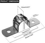Custom Stainless Steel Metal Buckle Water Pipe Buckle Power Coated and Long