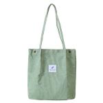 WOMEN'S BAG SIMPLE FASHION CORDUROY BAG CLASS CANVAS BAG SHOULDER BAG CAMPUS