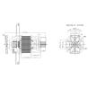 Buy cheap KG-7635 Universal 110-230V Electric Induction Motor 350-500W Blender Motor Replacement from wholesalers