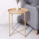 Round End Corner Center Coffee Table For Small Tray Nordic Living Room