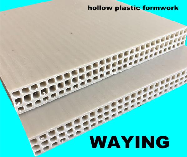 Buy cheap 1220x2440*12mm Hollow Plastic Formwork from wholesalers