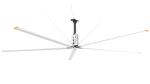 2mm Thickness Blade Gearbox Large Garage Ceiling Fan 1.5KW 55RPM