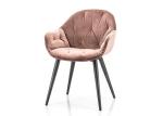 Armrest Odm Leather Metal Chair Soft Bag And Black Powder Coated