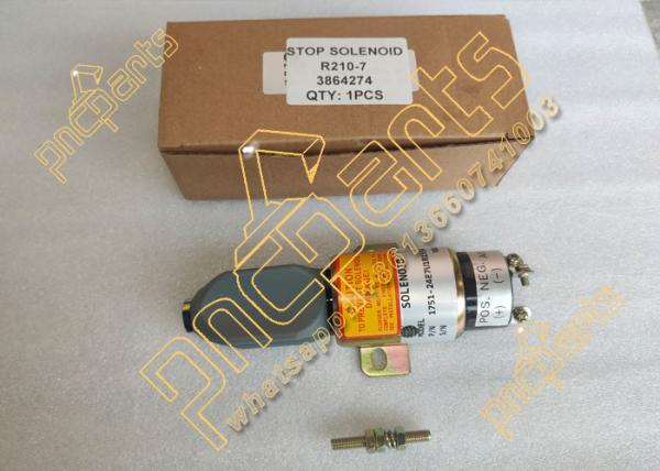 Buy cheap R210-7 Stop Solenoid 3864274 24V Hyundai Fuel Shutoff Valve 1751ES-24E7U1B1S5 from wholesalers