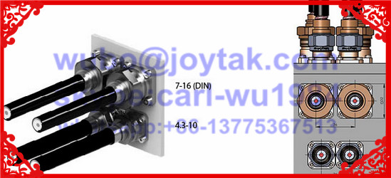 4.3-10 connector Male straight solder type for 1/4" Superflex cable Factory made All brass Tri-alloy body PIM ≤-160dBC