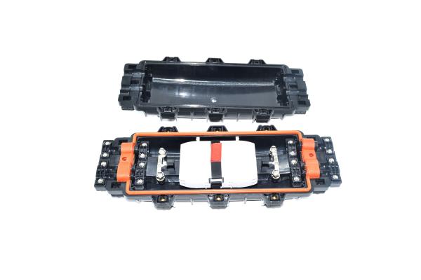 Buy cheap Horizontal Fiber Optic Splice Closure Joint Box 24 Fibers 2 Inlets 2 Outlets from wholesalers