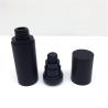 Buy cheap whosale empty black acrylic airless pump bottle 30ml matte frosted finish plastic cosmetic packaging bottle from wholesalers