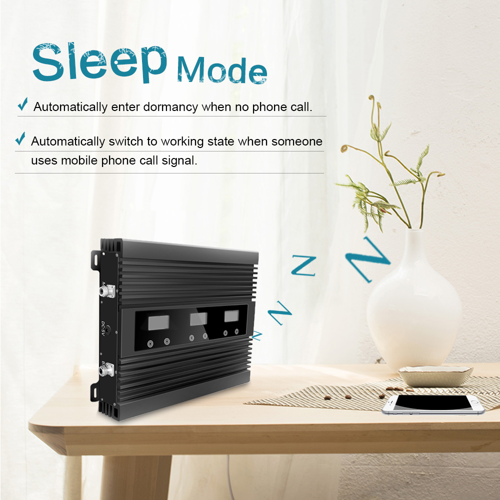 80dB Wide Range Signal Booster Multi band 900MHz 1800MHz 2100MHz