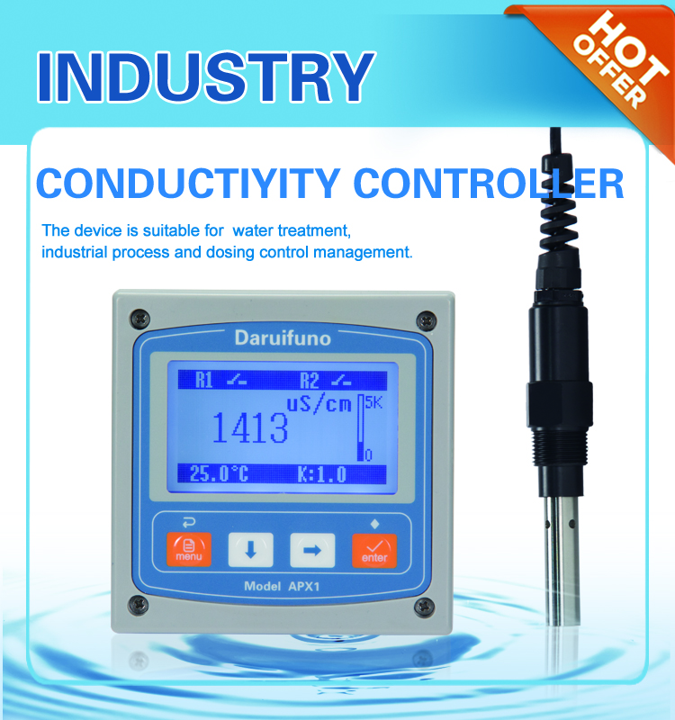 Analog 0.00~10.00 MS/Cm Conductivity Controller For Pure Water