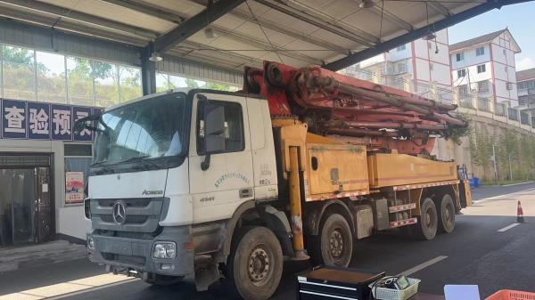 Buy cheap Provide After-sales Service Truck Mounted Pump Putzmeister 46 Meter Used Boom Pump from wholesalers
