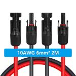 Photovoltaic IP68 Waterproof Solar Panel Extension Cable 6mm² 10AWG