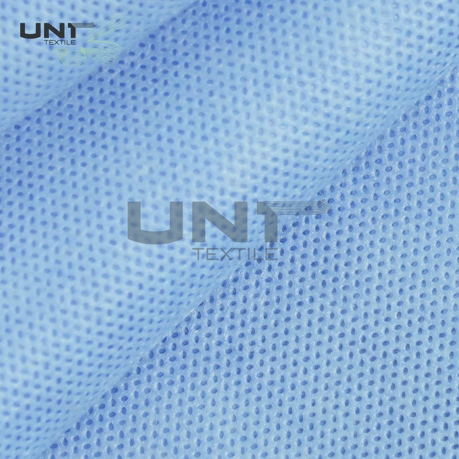 Blue Color Polypropylene PP Spunbond Non Woven Fabric With PE Film Laminated For Medical Bed Sheets