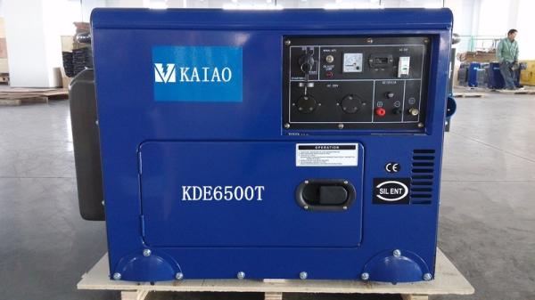 Quality 5W Air Cooled Silent Diesel Generator Unit AC Single Phase , 158Kg Weight for sale
