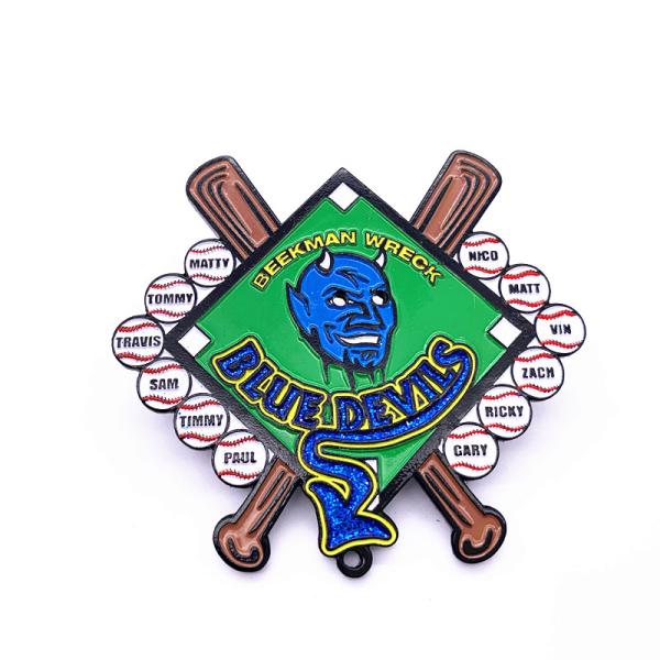 Buy cheap Custom Soft Enamel Lapel Pins , Dye Black Metal Custom Baseball Trading Pins from wholesalers
