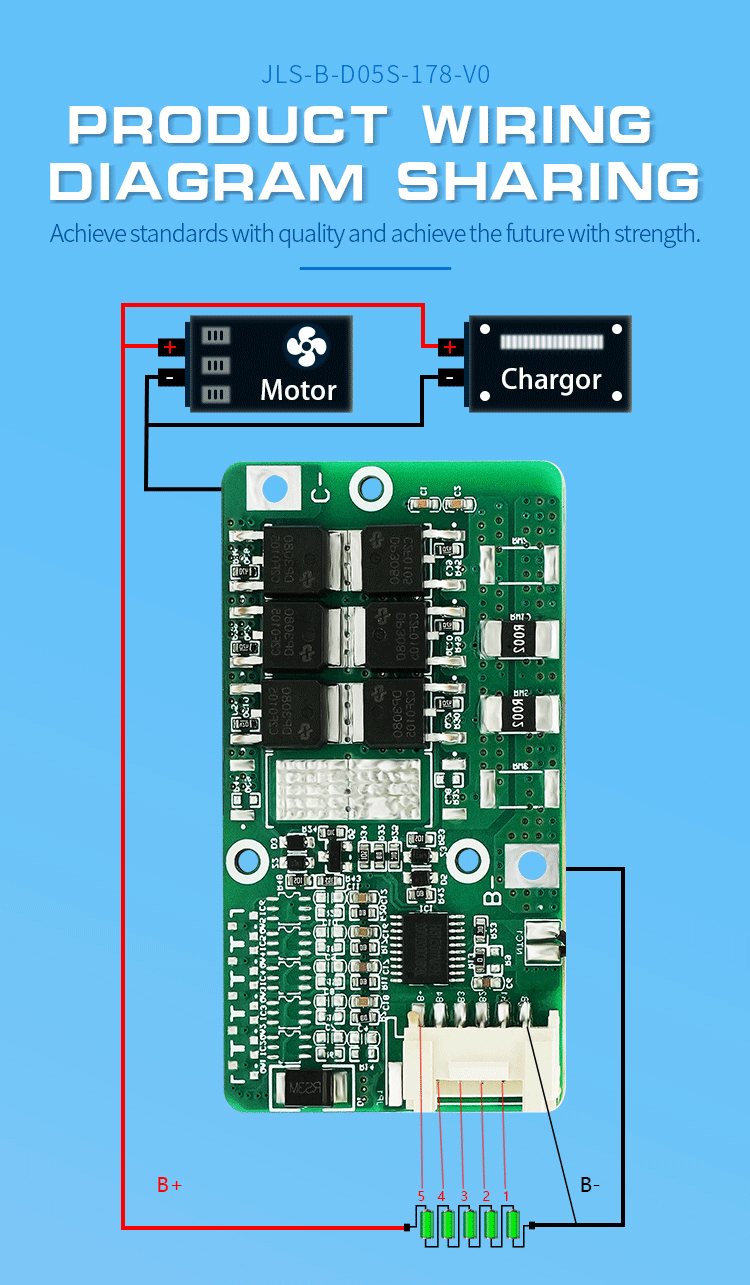 Battery Management System 5S Lifepo4 10A 15A 20A NTC BMS Battery Protection Board