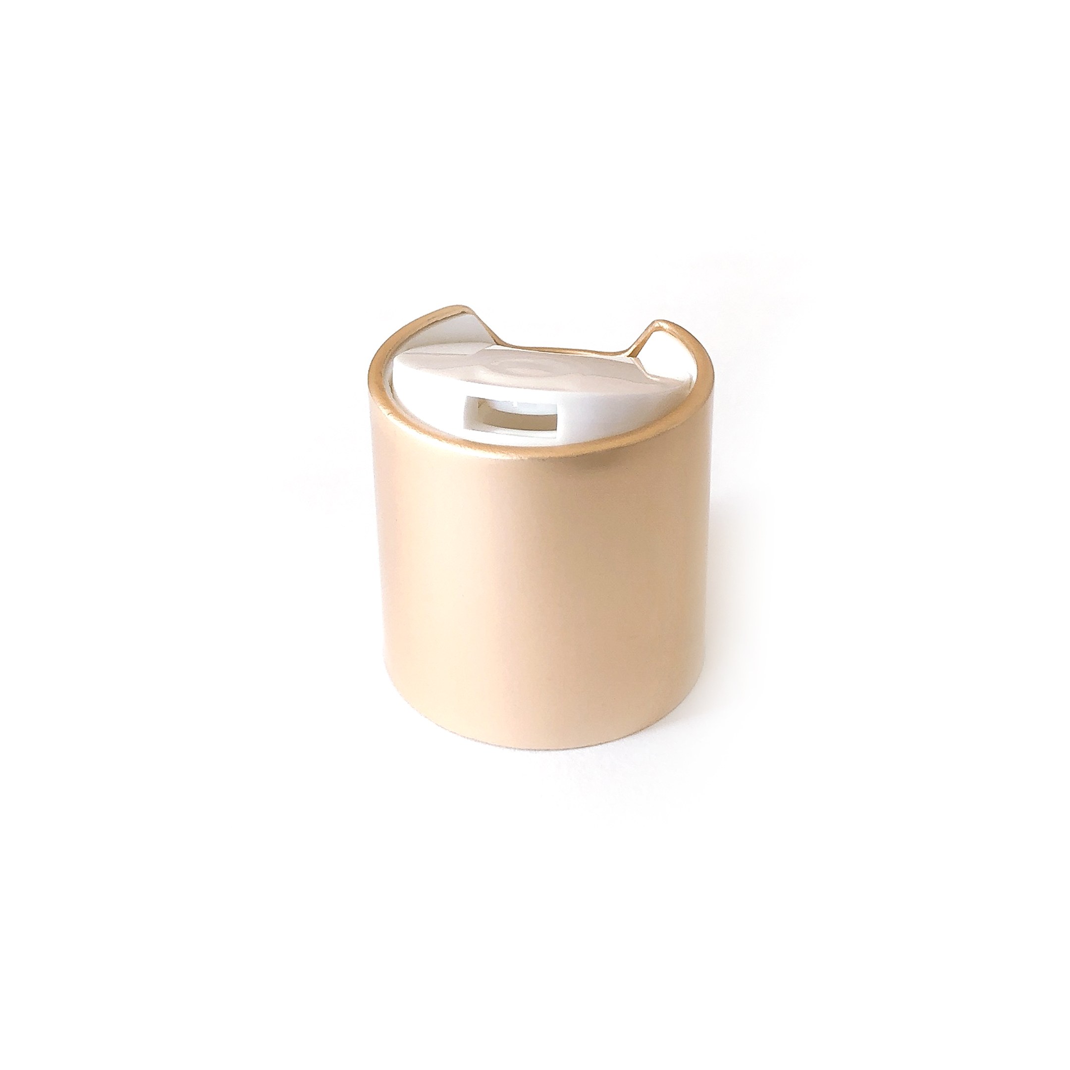 matte gold aluminun flip top bottle cap disc top cap