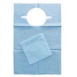 High quality dental bib paper Disposable Waterproof PE film+paper child adult