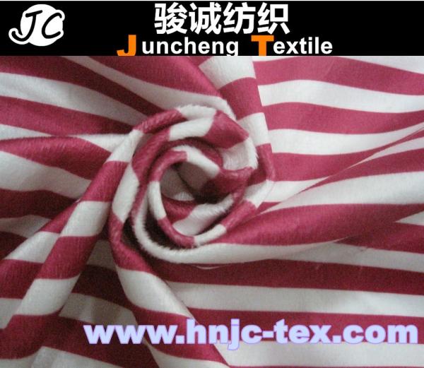 Buy cheap 100% polyester plaid cotton imitation velvet fabric/Grid printed imitate cotton velveteen from wholesalers