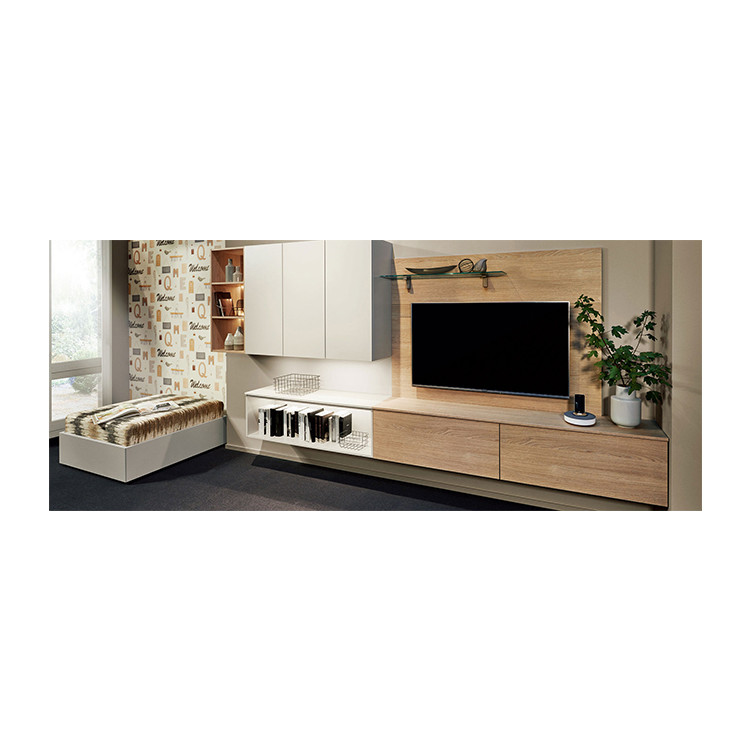 18mm Living Room TV Shelves Tv Stand With Storage Drawers With Melamin Finish