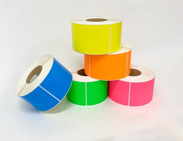 Buy cheap Red Green Blue Yellow Orange Thermal Paper Label Sticker DT Thermal Label from wholesalers
