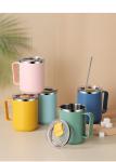 450ml Insulated Travel Mugs Stainless Steel Double Wall With Water Leakage Prove