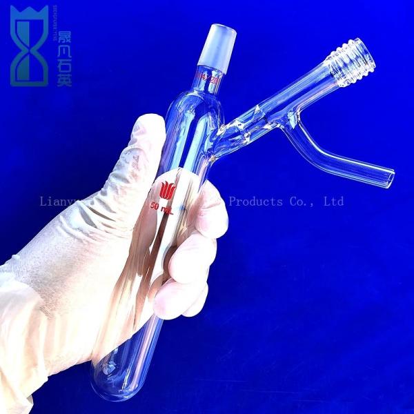 Buy cheap High Temperature Fused Quartz Threaded Tube Ground Quartz Glass Tube from wholesalers