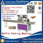 China factory automatic chocolate bar candy bread biscuit flow packing machine