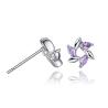 Buy cheap High Quality In Stock fashion zircon platinum plated allergy Personality drill windmills stud earrings from wholesalers