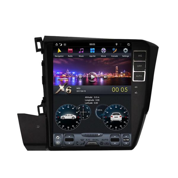 Buy cheap Vertical Screen Honda Android Head Unit Android 9.0 Car Navigation Stereo PX6 128GB from wholesalers