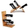 Buy cheap Antique Bamboo Wood Wine Display Rack Non - Toxic Tasteless Phthalate Free from wholesalers
