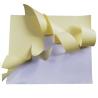 Buy cheap Sticker Paper sheet Cast Coated Art Paper with yellow color silicone kraft paper HM0111 from wholesalers