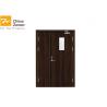 Buy cheap Steel Insulated Fire Door With Vision Panel /Walnut Wood Grain Finish/ Customized Color from wholesalers