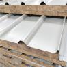 Buy cheap not slip 960mm rock wool sandwich roof panel with 0.376mm ivory white steel sheet suirface from wholesalers