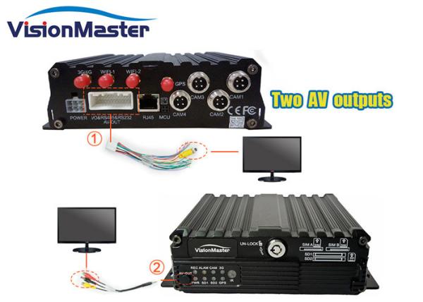 Durable Automotive Dvr Recorder HD Car 720p 4CH 4G School Bus 12V CCTV Dvr