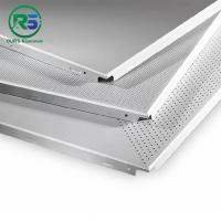 Buy cheap Waterproof White Metal Clip In Ceiling Tiles 0.6mm Perforated Metal Ceiling product