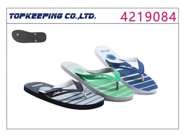 Buy cheap Summer Men PE Slipper PE White Flip Flop Slider Strip from wholesalers