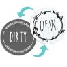 Buy cheap Magnetic Round Dirty Clean Dishes Dirty Dishes Sign dishwasher clean dirty sticker from wholesalers