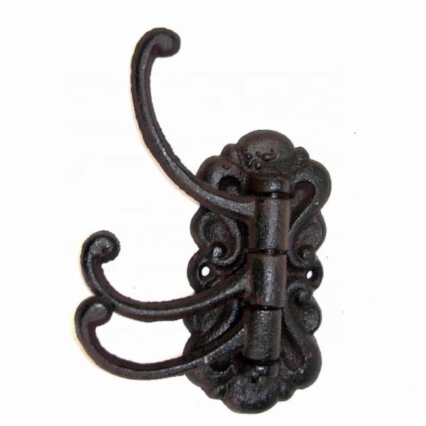 Buy cheap Vintage Black Iron Hooks Cast Iron Crafts For Entryway from wholesalers
