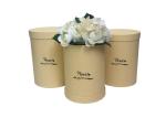 8 Inch Paper Tube Packaging Flower Gift Box Matte Lamination Finishing