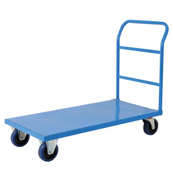 Buy cheap 300KG 400KG Heavy Duty Platform Trolley Blue Hand Truck Push Cart from wholesalers