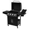 Buy cheap Garden Cart Grill Propane Gas Stainless Steel BBQ Grill with Piezoelectric Ignition from wholesalers