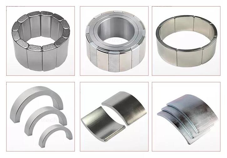 ISO9001 Long Arc Samarium Cobalt Arc Sm2Co17 Magnet Special Shape