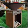 Buy cheap CE Wood Fuel Steel BBQ Grill Outdoor Barbecue Grill 500*500*1000mm from wholesalers
