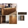 Buy cheap Tree Ring Wood Brown Cultured Stone Brick 1160x300x30mm Waterproof Good Sealing from wholesalers
