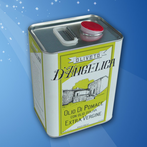 Plastic Handle Edible Oil Tin Containers 15L Oil Storage Cans