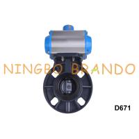 Buy cheap 2'' DN25 UPVC CPVC PVC Butterfly Valve With Pneumatic Actuator product