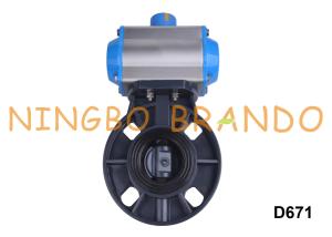 Wholesale 2'' DN25 UPVC CPVC PVC Butterfly Valve With Pneumatic Actuator from china suppliers